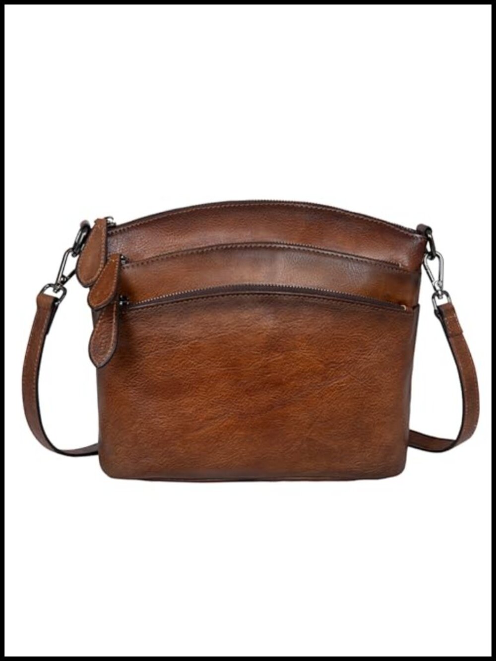 Leather Crossbody Bag Vintage Shoulder Handbag Travel Satchel
